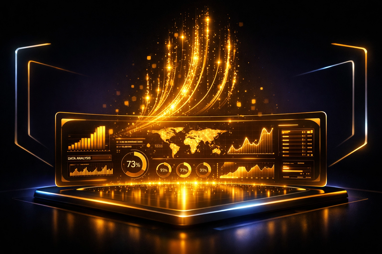 AI chief of staff dashboard displaying real-time data analytics and executive briefing insights