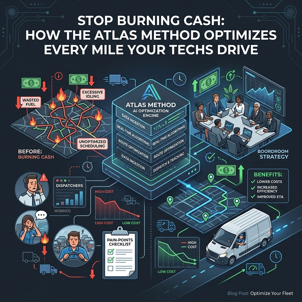Stop Burning Cash: How the Atlas Method Optimizes Every Mile Your Techs Drive